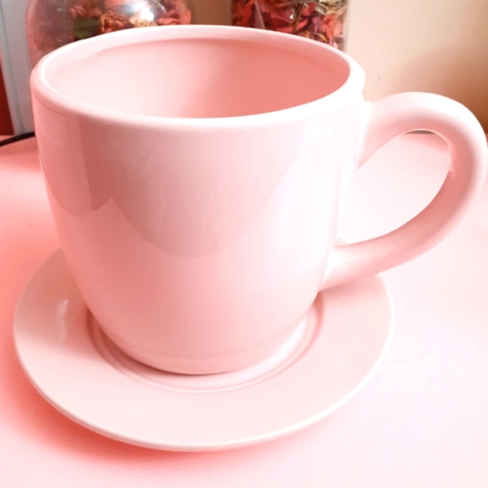 Large Ceramic Coffee/Tea Mug, Pink